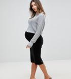 Asos Maternity High Waisted Pencil Skirt - Black