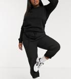 Asos Design Curve Woven Sweatpants In Black