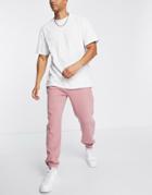 Topman Oversized Sweatpants In Pink - Part Of A Set-purple