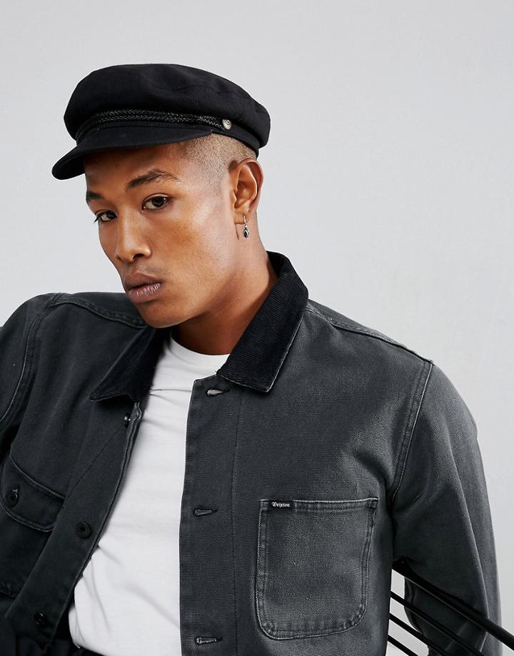 Brixton Fiddler Flat Cap - Black