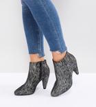 New Look Wide Fit Printed Cone Heeled Ankle Boot - Multi