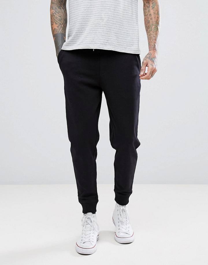 Hugo Interlock Sweat Joggers In Black - Black