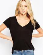 Asos The New Forever T-shirt In Soft Touch - Black