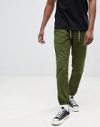 Esprit Chino Jogger With Cuffed Hem - Green