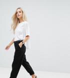 Asos Design Petite Chino Pants-black