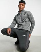 The North Face Canyonlands Quarter Zip Fleece In Gray-grey