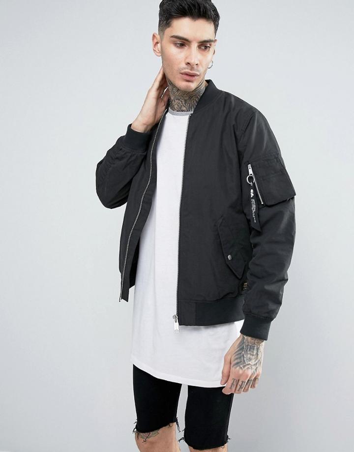 Carhartt Wip Adams Bomber Jacket - Black