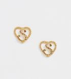 Reclaimed Vintage Inspired Gold Plated S Initial Earrings - Gold