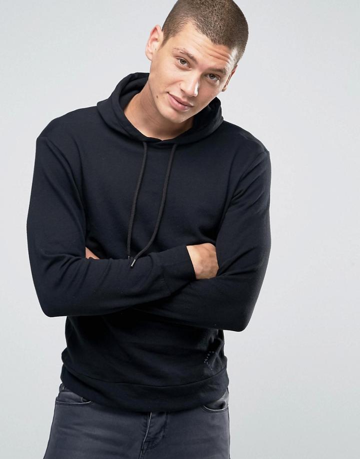 Diesel S-asaku Hooded Sweatshirt Lightweight - Black