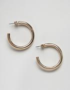 Weekday Large Thick Hoop Earring In Gold - Gold