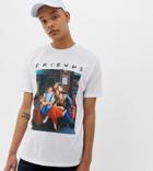Asos Design Tall Friends Relaxed T-shirt-white