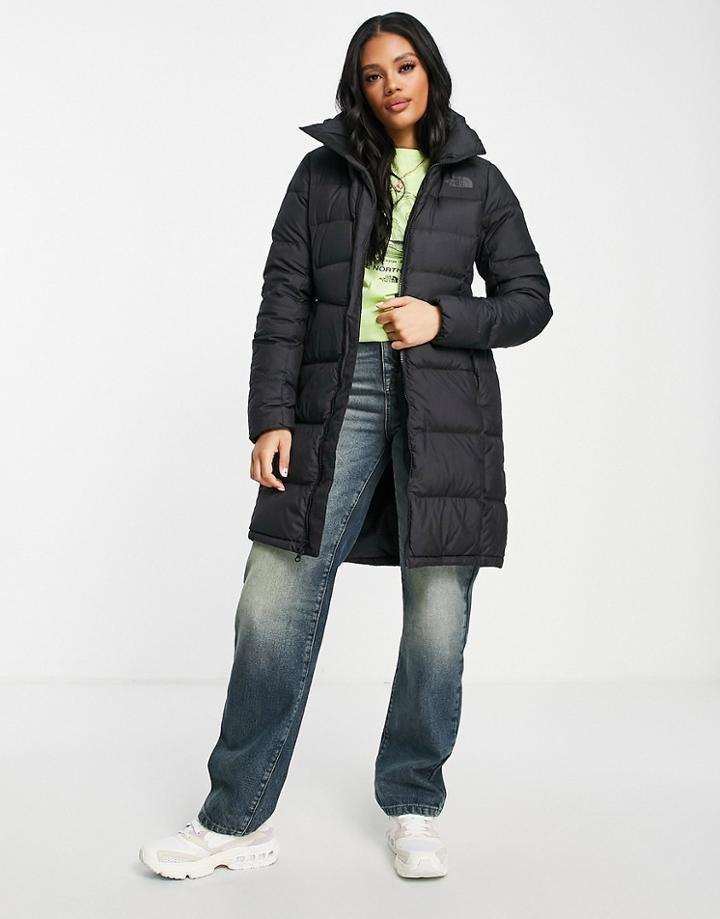 The North Face Metropolis Parka Coat In Black