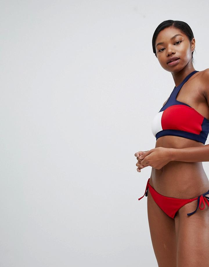 Tommy Hilfiger Cheeky Side Tie Bikini Bottom - Multi