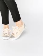 Lipsy Anna Nude Embellished Sneaker Sneakers - Nude