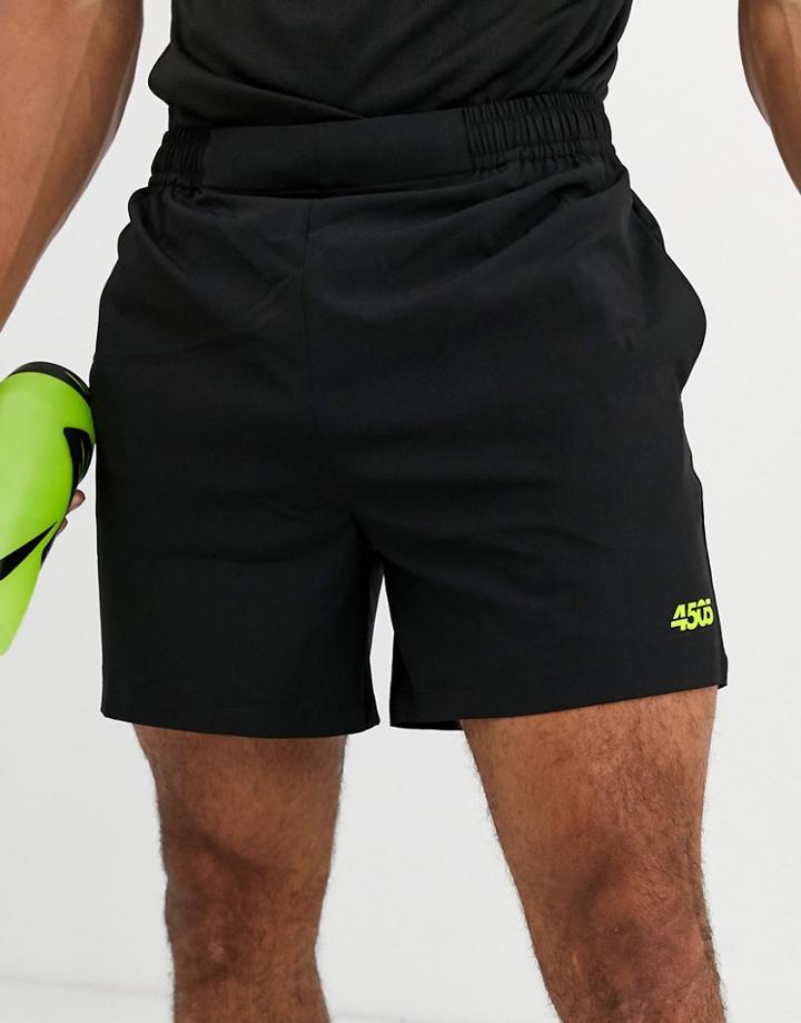 Asos 4505 Icon Training Shorts In Mid Length With Quick Dry In Black