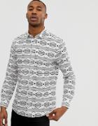 Only & Sons Geo-tribal Shirt - White