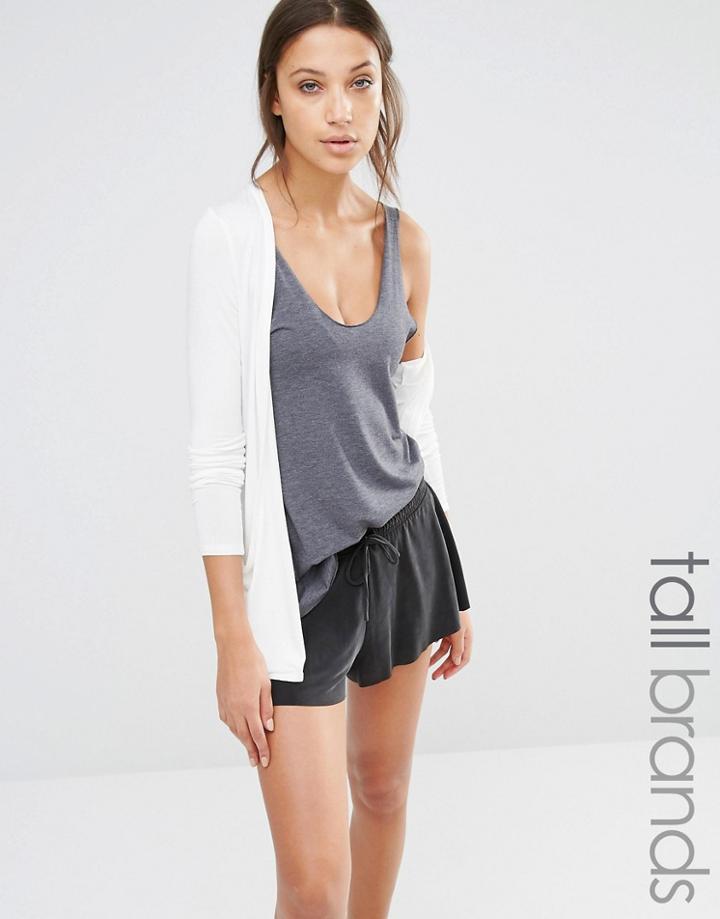 New Look Tall Lightweight Boyfriend Cardigan - Cream