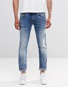 Replay Anbass Slim Jeans Super Stretch Mid Wash - Mid Wash