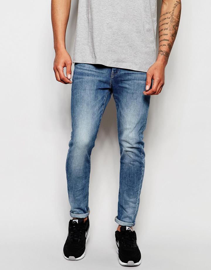 G-star Jeans Type C 3d Super Slim Fit Stretch Light Aged - Lt Aged