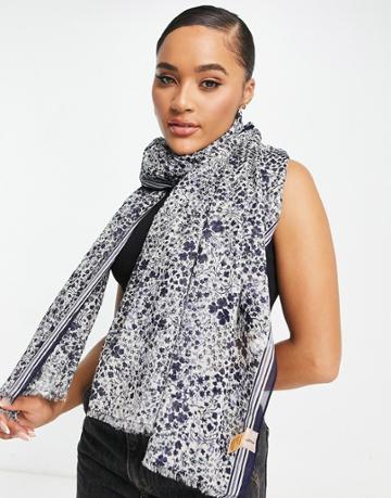 Becksondergaard Patterned Scarf In Blue