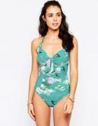 Seafolly Swimsuit In Maldive Floral Print - 351 Maldive