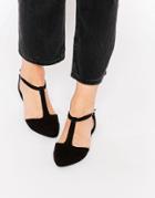New Look T Bar Flat Shoes - Black