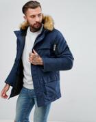 Nicce Parka Jacket - Navy