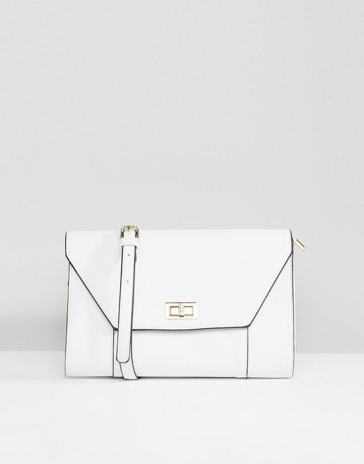 Park Lane Foldover Clutch Bag - Gray