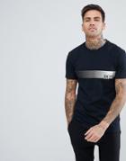 Boss Logo T-shirt In Slim Fit - Black