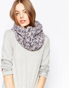 Pia Rossini Knitted Infinity Scarf - Gray