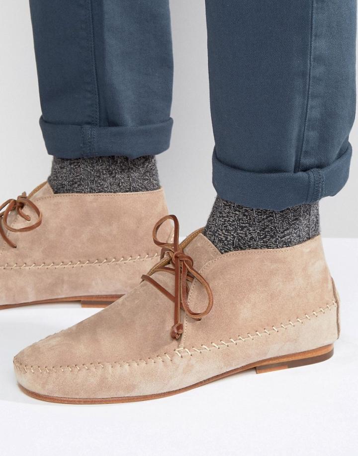 Bobbies Le Marabout Suede Boots - Beige