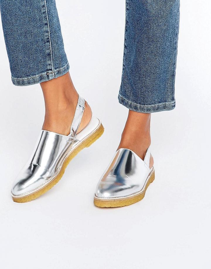 Miista Ellie Slingback Sandal - Silver