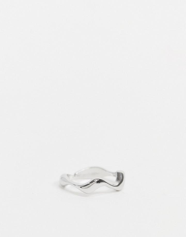 Ashiana Abstract Ring In Silver