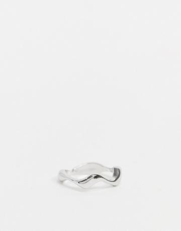 Ashiana Abstract Ring In Silver