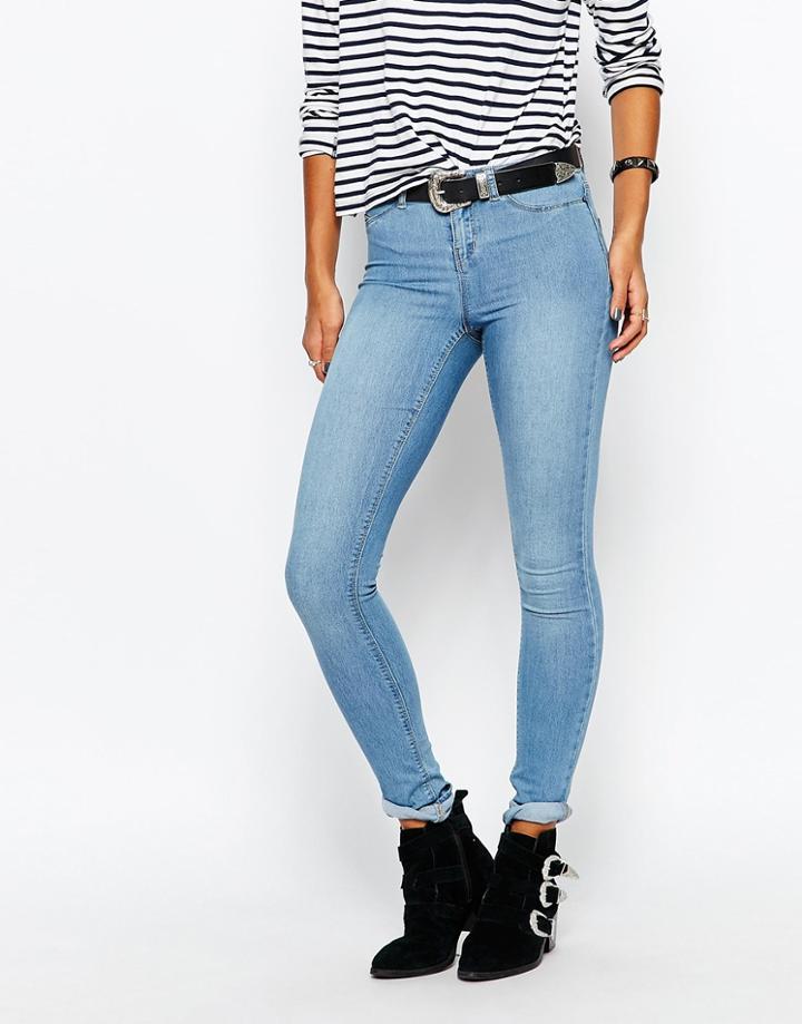 Vero Moda Light Wash Skinny Jean - Light Blue Denim