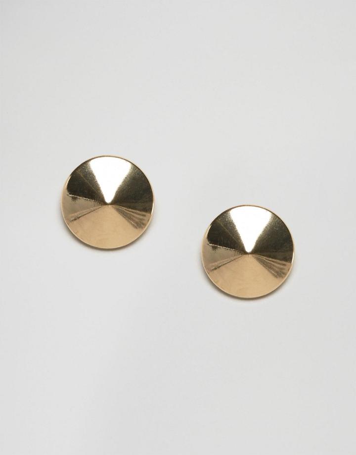 Asos Oversized Cone Spike Earrings - Gold