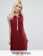Vero Moda Bow Front Lace Mini Dress - Red