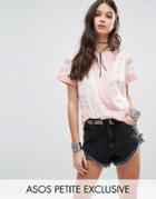 Asos Petite Tie Dye T-shirt - Pink