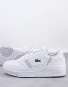 Lacoste T-clip Sneakers In White Gray