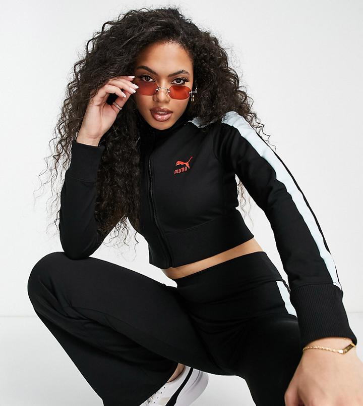 Puma X Dua Lipa Track Top In Black