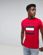 Tommy Hilfiger Norman T-shirt With Box Print In Red - Red