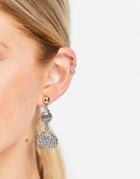 Designb Shell Drop Earrings In Gold Tone
