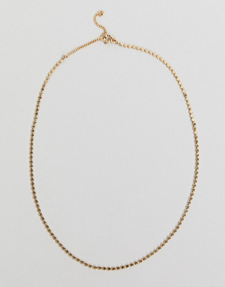 Weekday Chain Drop Necklace - Gold