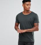 Religion T-shirt With Rolled Sleeves - Gray