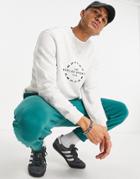 Parlez Rival Embroidered Sweatshirt In Light Gray