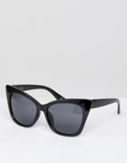 Asos Basic Cat Eye Sunglasses - Black
