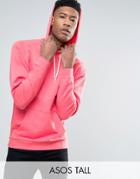 Asos Tall Oversized Hoodie In Pink - Pink
