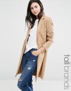 New Look Tall Tailored Coat - Beige