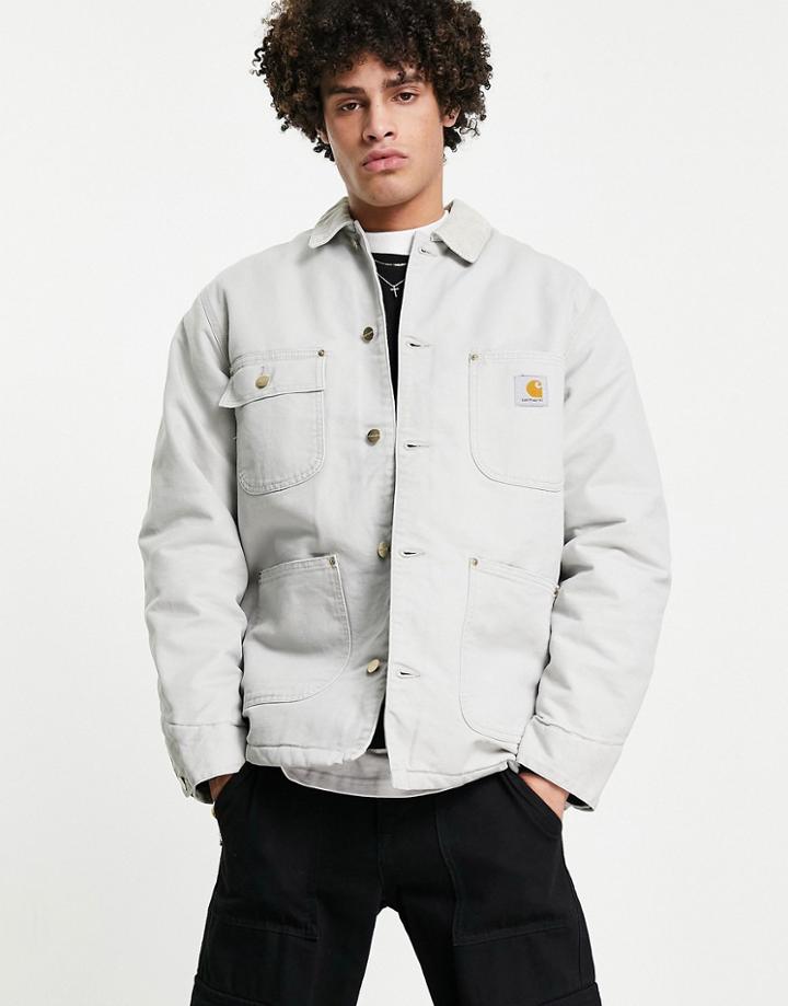 Carhartt Wip Og Chore Jacket In Gray