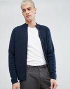 Selected Homme Knitted Cardigan - Navy